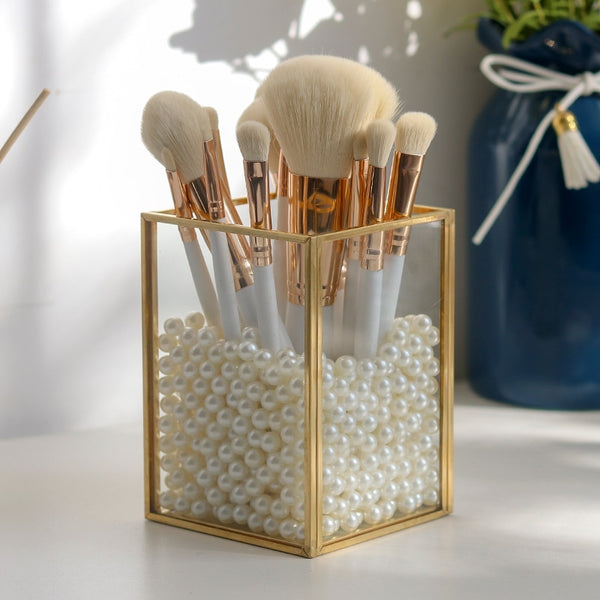 Glass Makeup Brush Holder