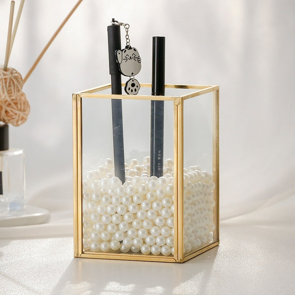 Glass Makeup Brush Holder