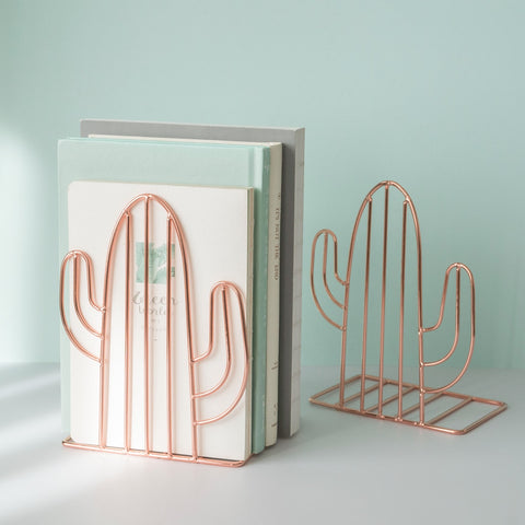 Cactus Metal Bookends