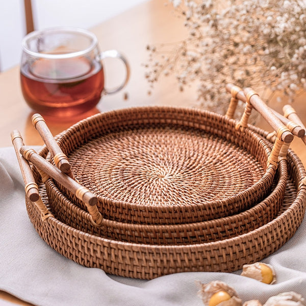 Handwoven Rattan Tray