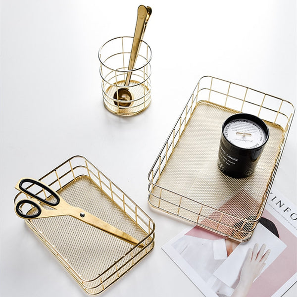 Gold Desk Organizers